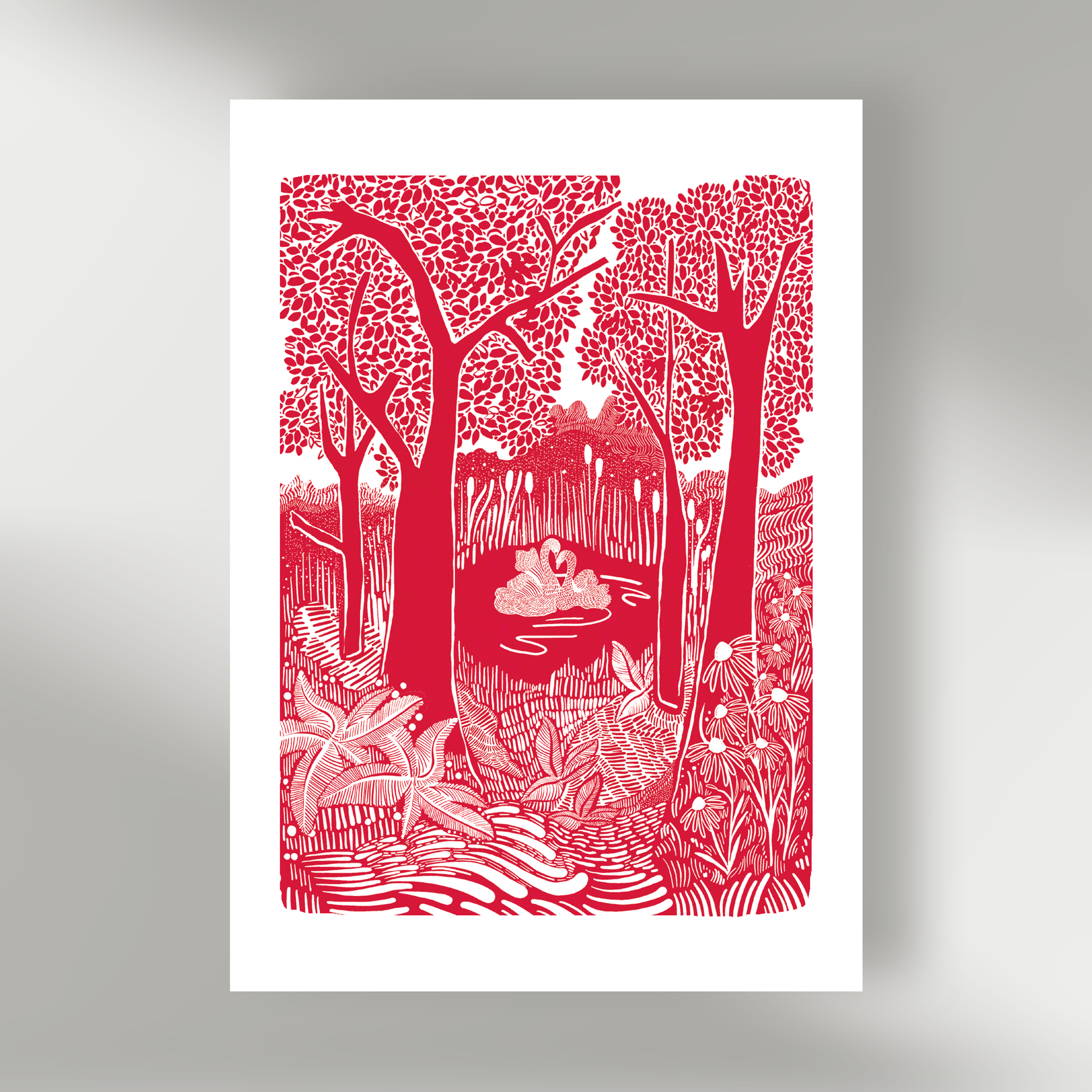 Lino | Zwanen in het bos